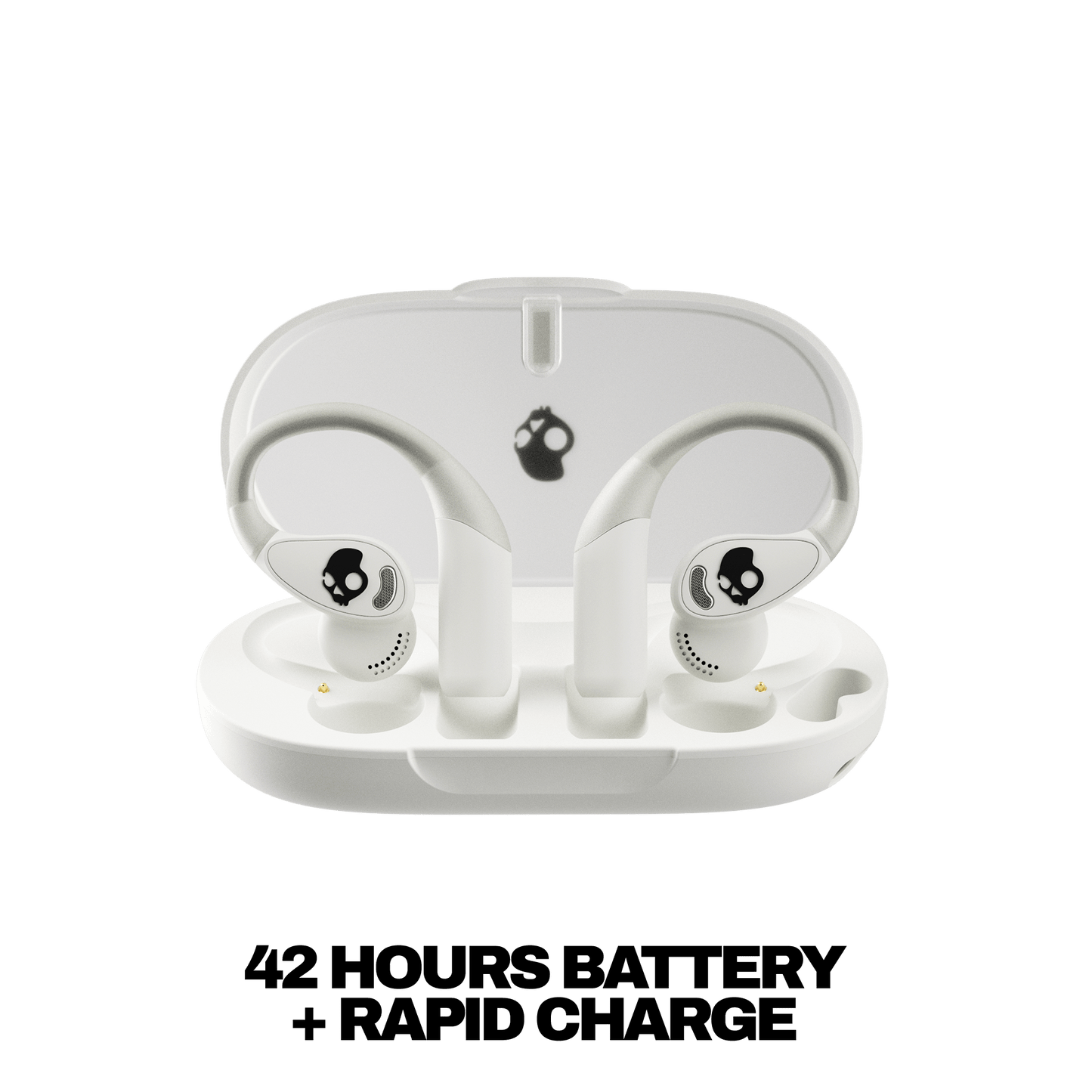 Skullcandy Push 540 Open wireless open-ear headphones with long-lasting battery and compact charging case for all-day performance | Bone