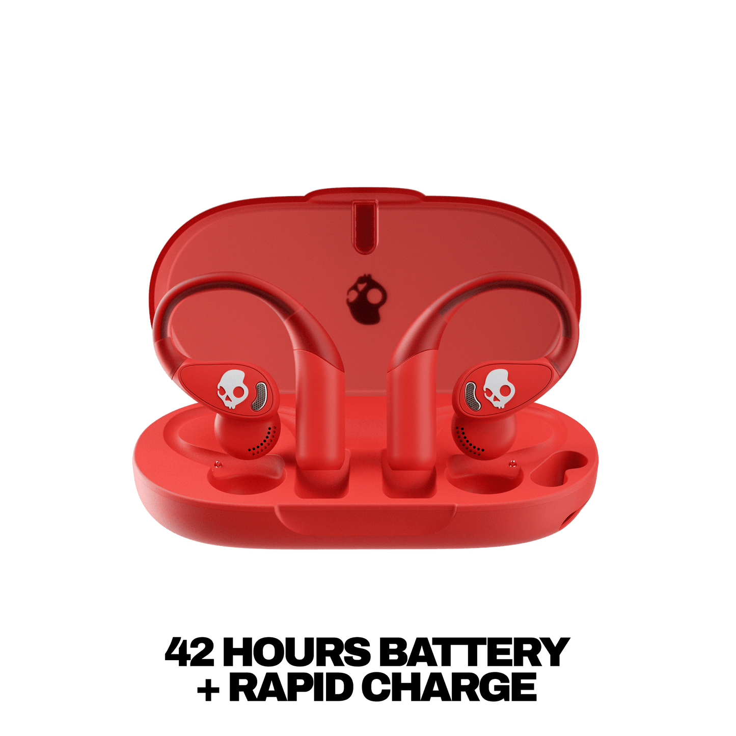 Skullcandy Push 540 Open wireless open-ear headphones with long-lasting battery and compact charging case for all-day performance | Plasma