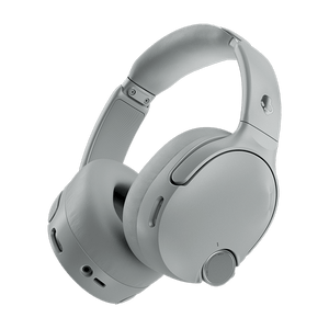 Gray over-ear Skullcandy Crusher 1080 headphones on a transparent background | Cement