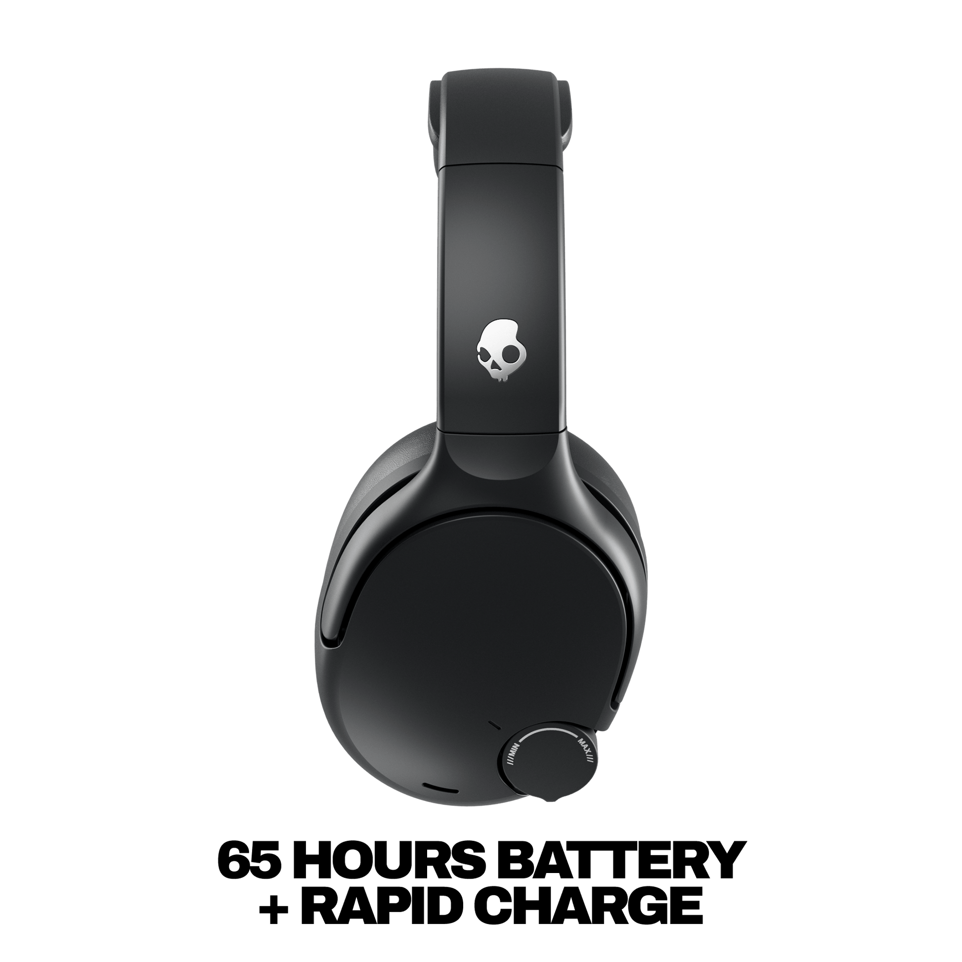 Black Crusher 720 with a skull logo on a white background | True Black
